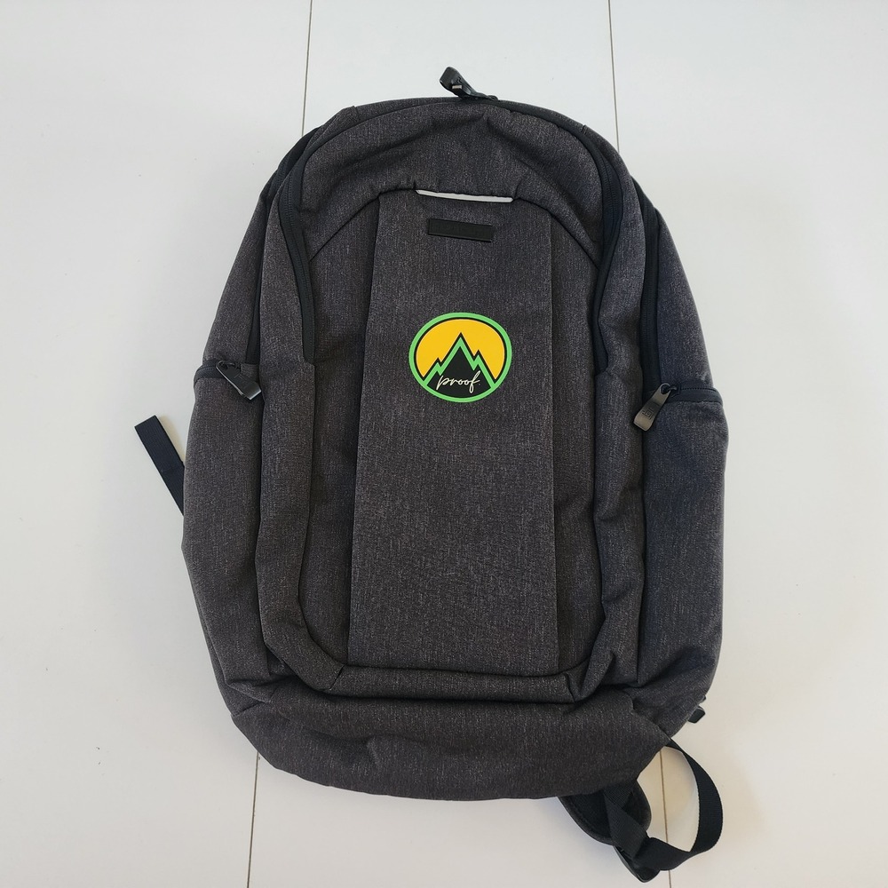 Basecamp Mt. Augusta Laptop Backpack Charcoal Gray Heathered Tech Travel Bag
